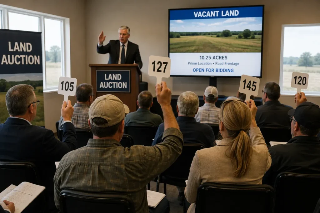 Buyers bidding at a land auction-Sell My Land at Auction3