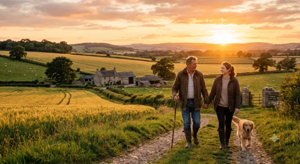 Father and daughter walking on farm-How Do I Sell My Land to  My Daughter? 3