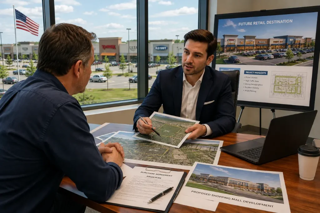 Property sale negotiation meeting-Do I Have to Sell My Land to Mall Development? 2