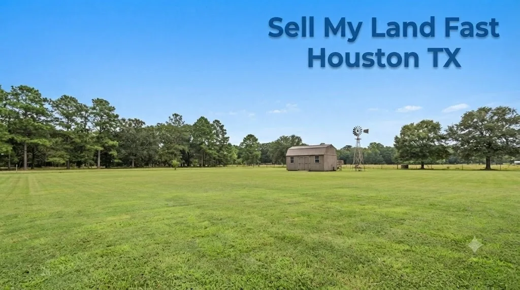 Sell my land fast Houston TX.